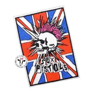 Sex Pistols Patch Rock N' Roll Embroidered Iron On English Punk Rock Music NEW